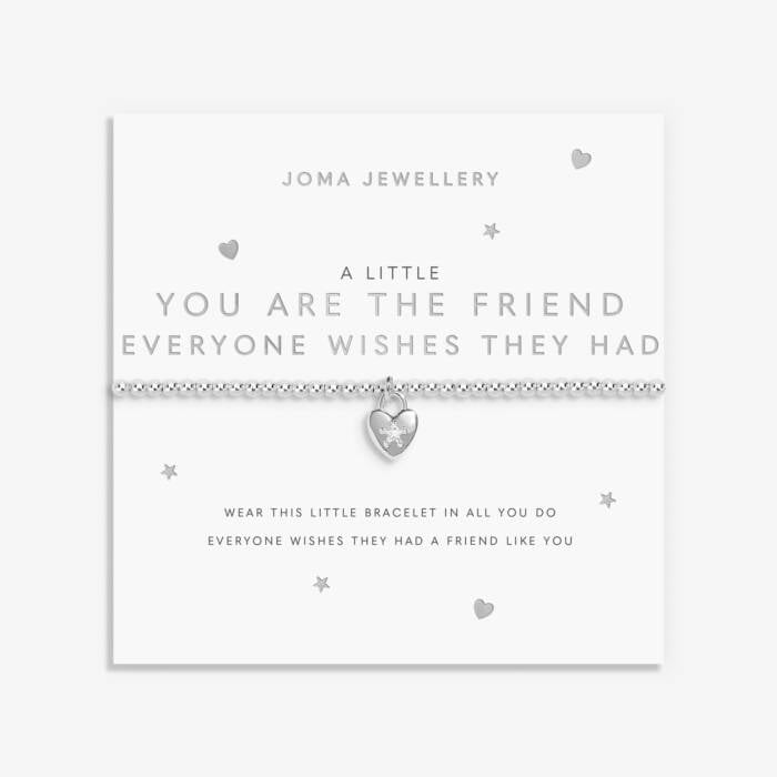 Joma Jewellery A Little You'Re The Friend Everyone Wishes They Had Silver Plated Bracelet