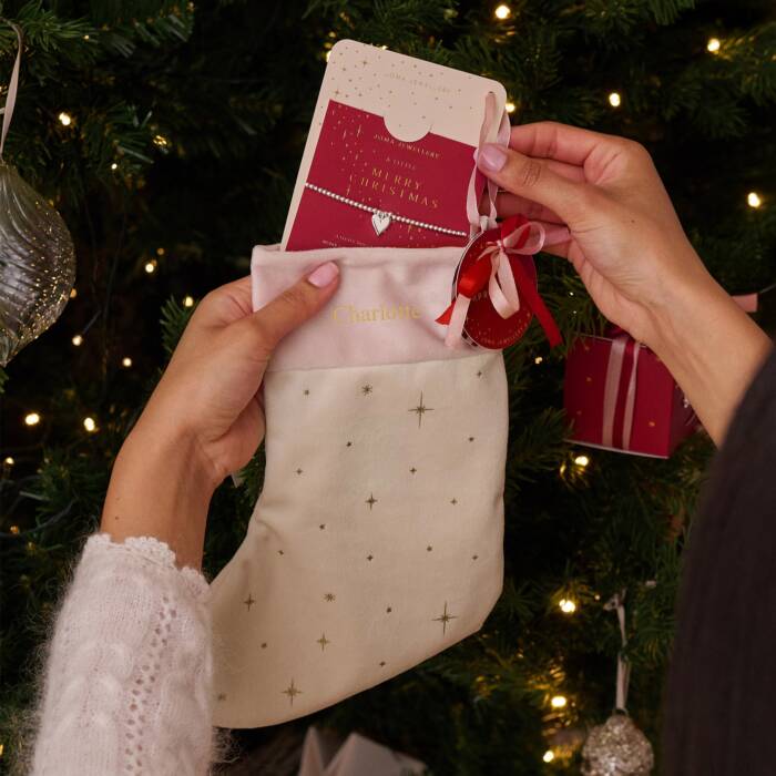 Joma Jewellery Adults' Stocking A Little Gift Set Merry Christmas Silver Plated Bracelet