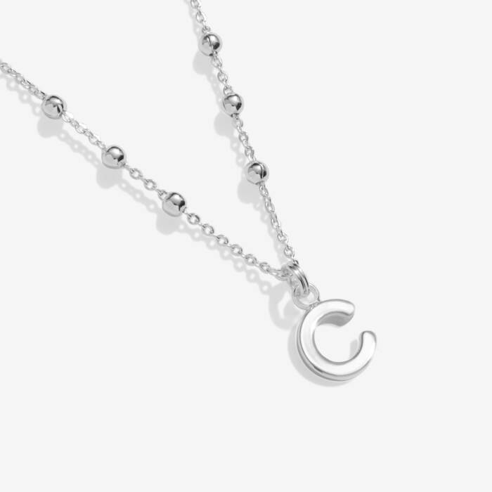 Joma Jewellery Alphabet Necklace A Little C Silver Plated Necklace