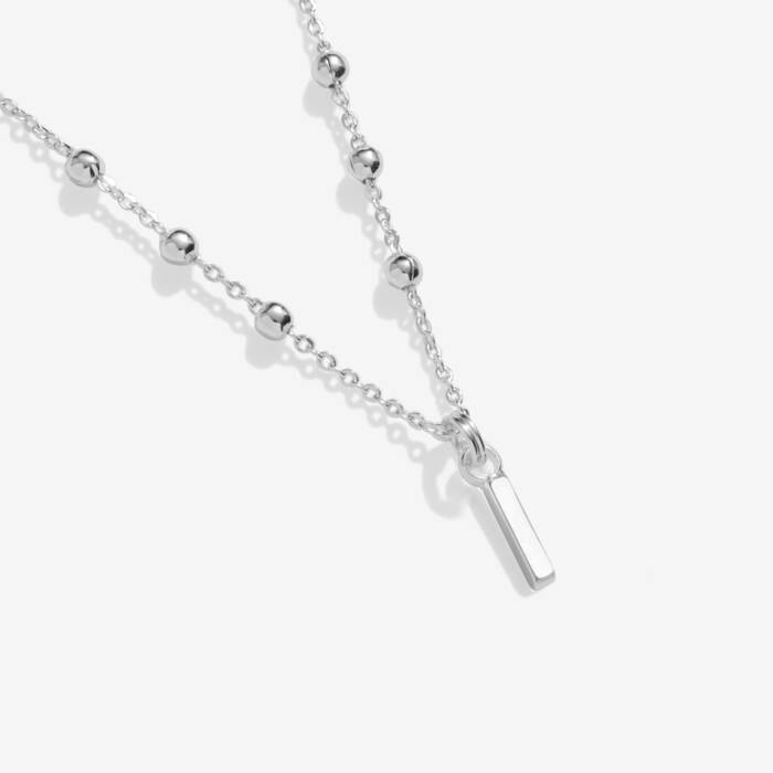 Joma Jewellery Alphabet Necklace A Little I Silver Plated Necklace