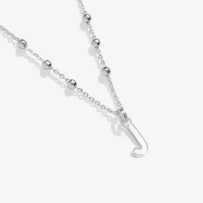 Joma Jewellery Alphabet Necklace A Little J Silver Plated Necklace