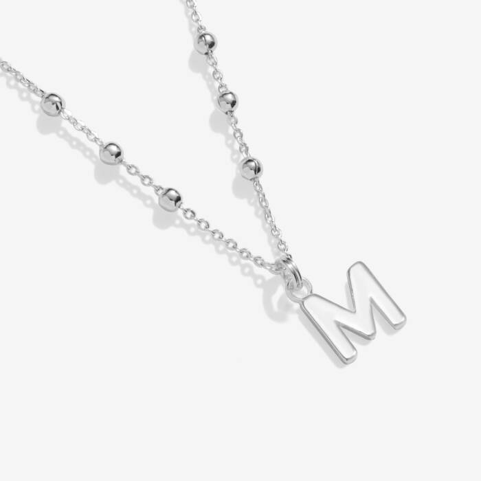 Joma Jewellery Alphabet Necklace A Little M Silver Plated Necklace