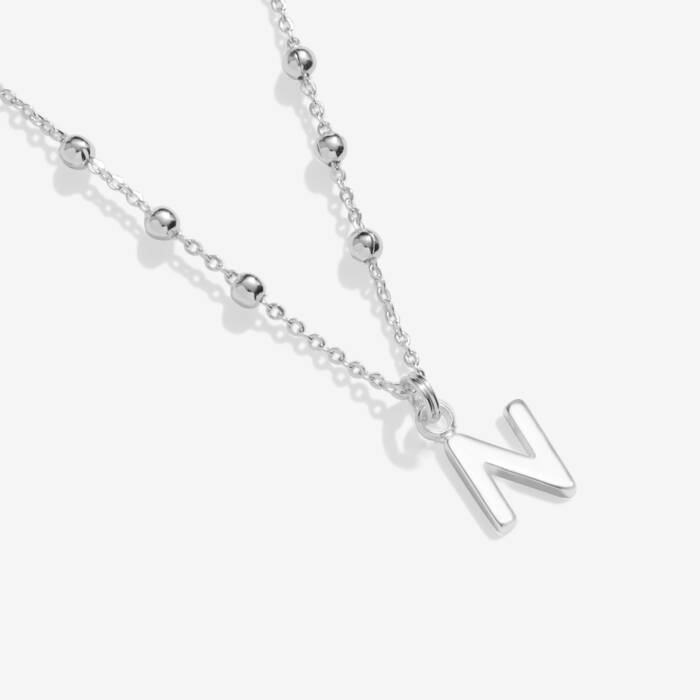 Joma Jewellery Alphabet Necklace A Little N Silver Plated Necklace