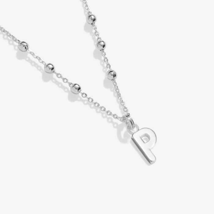 Joma Jewellery Alphabet Necklace A Little P Silver Plated Necklace