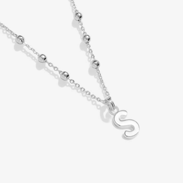 Joma Jewellery Alphabet Necklace A Little S Silver Plated Necklace