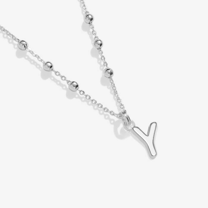 Joma Jewellery Alphabet Necklace A Little Y Silver Plated Necklace