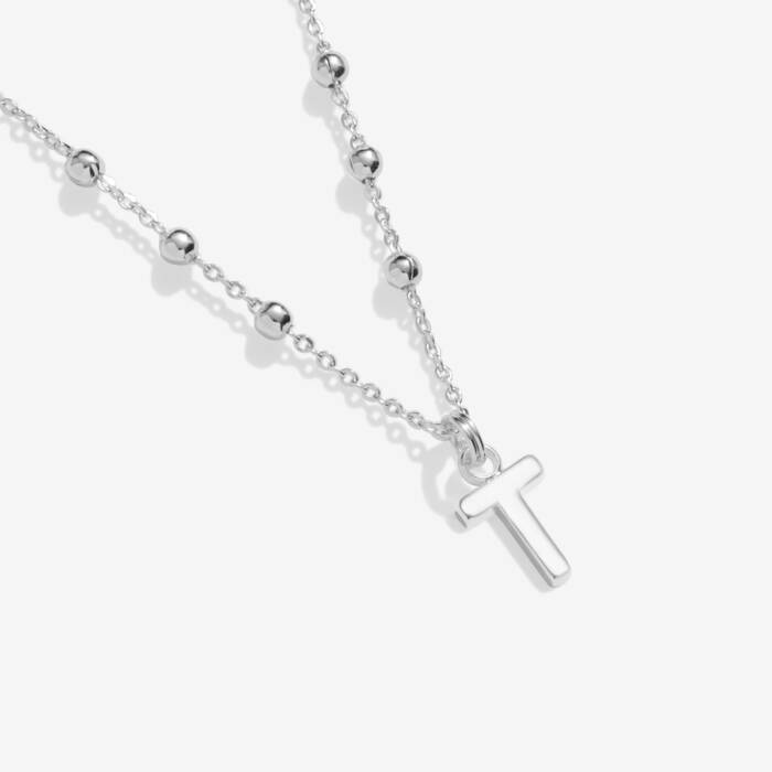 Joma Jewellery Alphabet Necklace A Little T Silver Plated Necklace