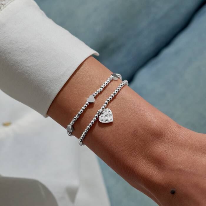 Joma Jewellery Aw25 Gwp A Little Merry Christmas Silver Plated Set Of 2 Bracelets