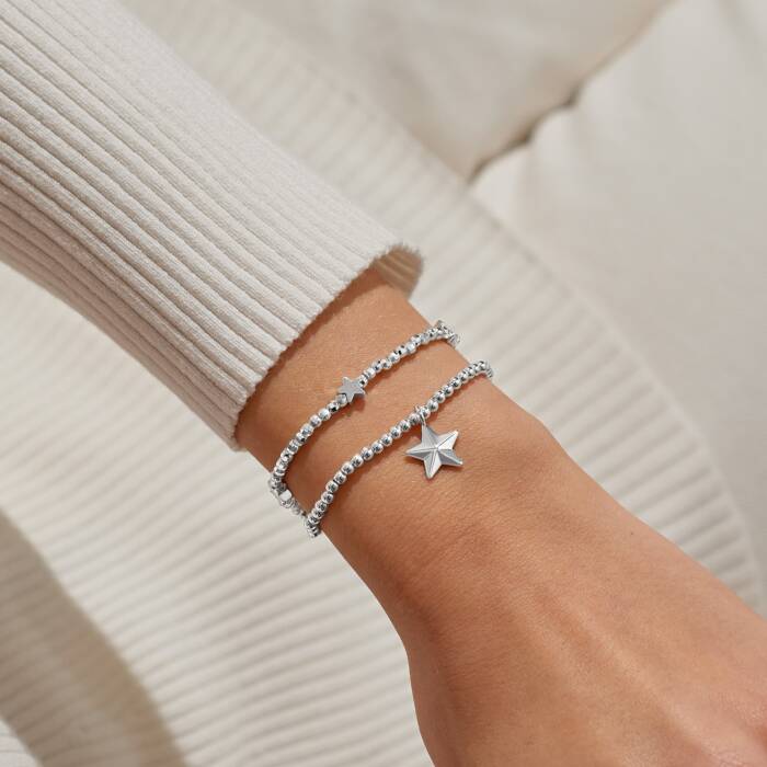 Joma Jewellery Aw25 Gwp A Little One In A Million Silver Plated Set Of 2 Bracelets