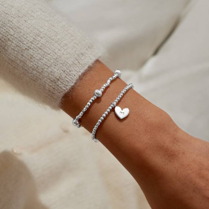 Joma Jewellery Aw25 Gwp A Little With Love Silver Plated Set Of 2 Bracelets