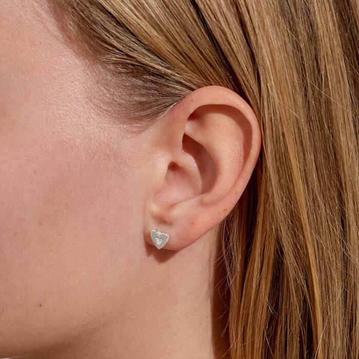 Joma Jewellery Boxed A Little Earrings First My Mum Forever My Friend Silver Plated Earrings