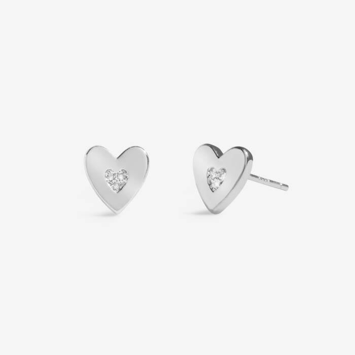 Joma Jewellery Boxed A Little Earrings First My Mum Forever My Friend Silver Plated Earrings
