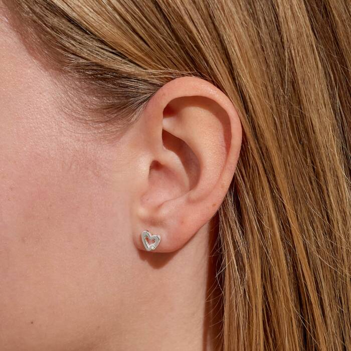 Joma Jewellery Boxed A Little Earrings |Thank You Silver Plated Earrings