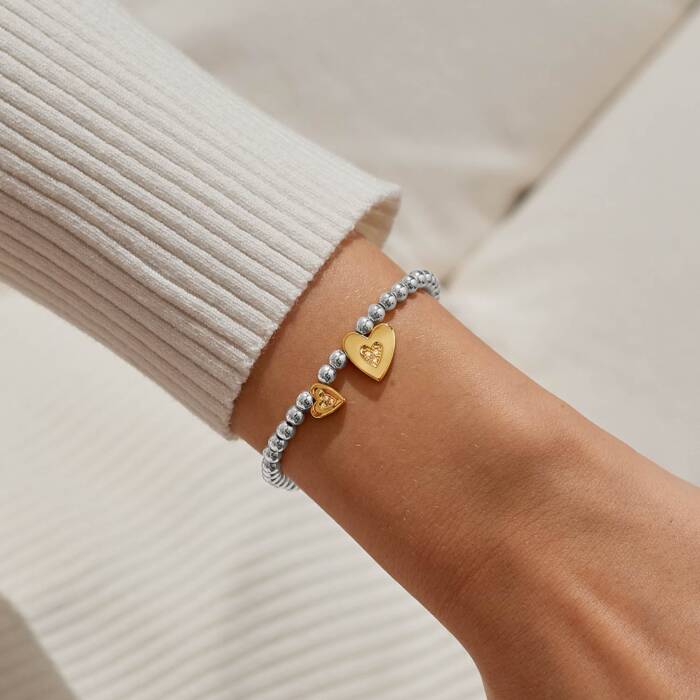Joma Jewellery Boxed A Little First My Mum Forever My Friend Silver & Gold Plated Bracelet