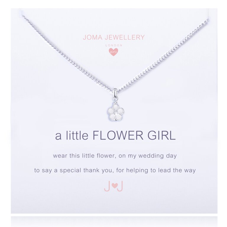 Joma Jewellery Childrens A Little Flower Girl Necklace
