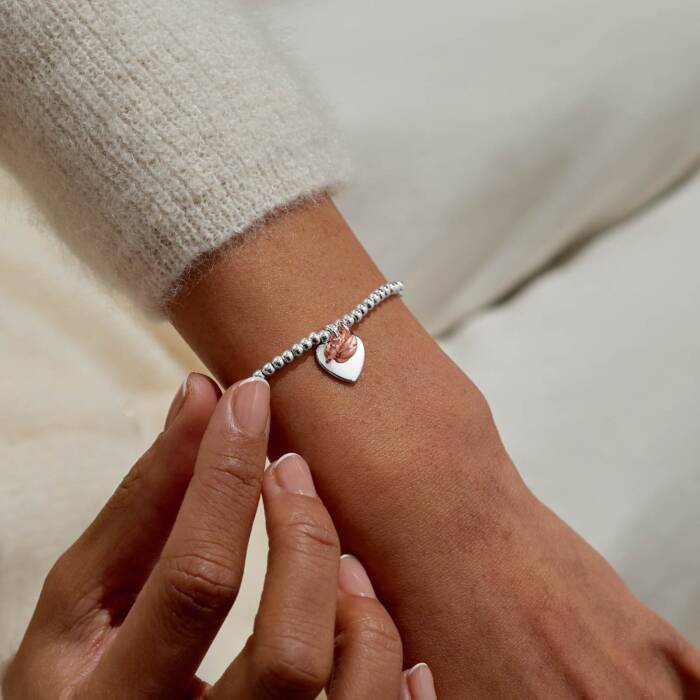 Joma Jewellery Christmas A Little Christmas Robin Silver Plated Bracelet