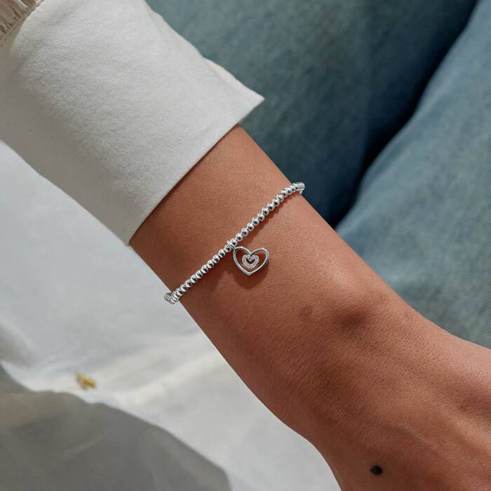 Joma Jewellery Christmas A Little Merry Christmas Grandma Silver Plated Bracelet