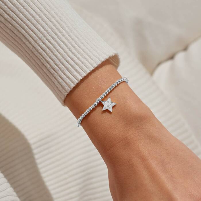 Joma Jewellery Christmas A Little Merry Christmas Teacher Silver Plated Bracelet