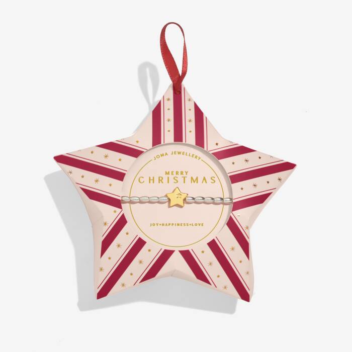 Joma Jewellery Christmas Wish Merry Christmas Silver & Gold Plated Bracelet