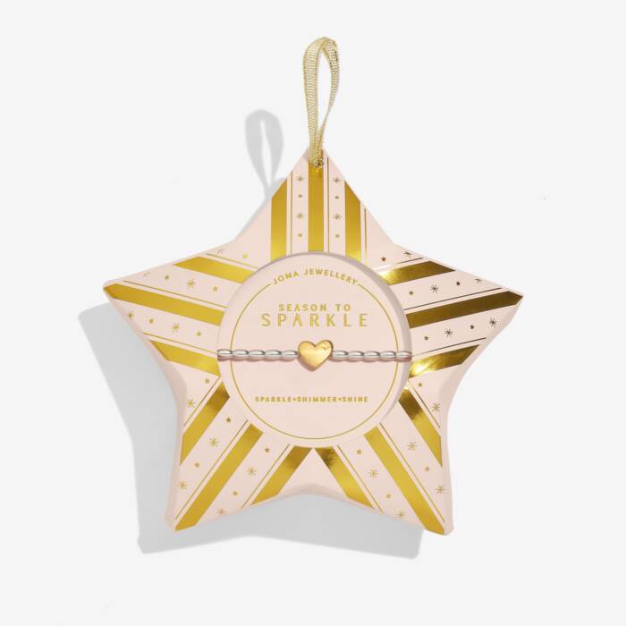 Joma Jewellery Christmas Wish Season To Sparkle Silver & Gold Plated Bracelet