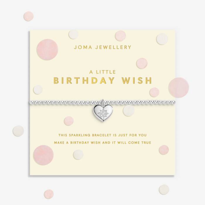 Joma Jewellery Confetti A Little Birthday Wish Silver Plated Bracelet