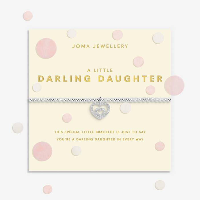 Joma Jewellery Confetti A Little Darling Daughter Silver Plated Bracelet
