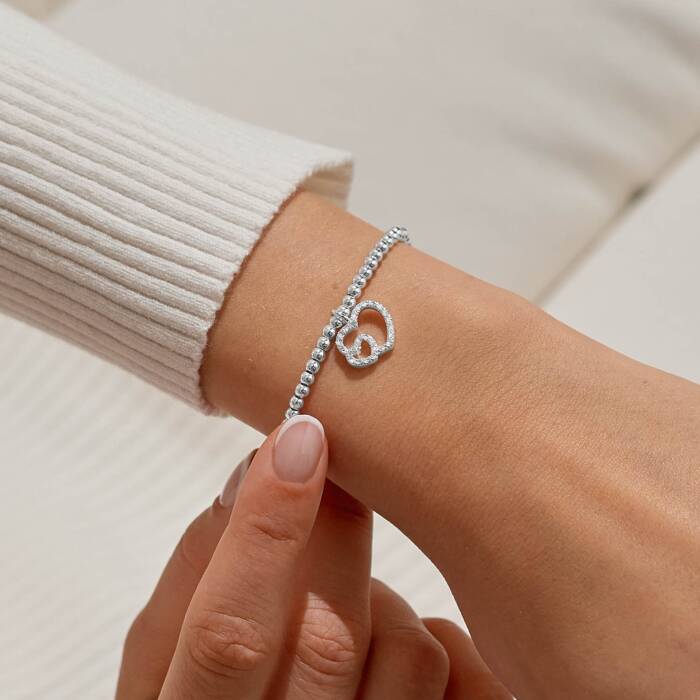 Joma Jewellery Confetti A Little Mummy To Be Silver Plated Bracelet