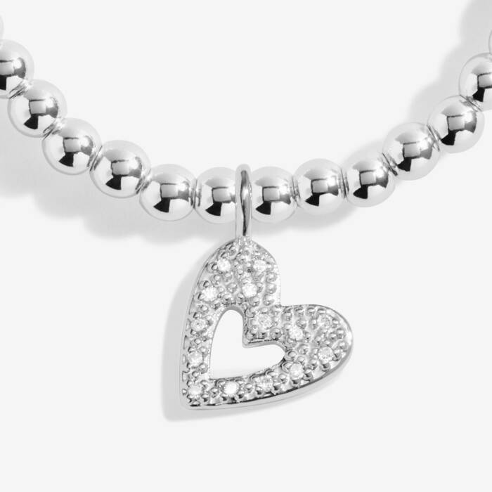 Joma Jewellery Confetti A Little With Love Silver Plated Bracelet