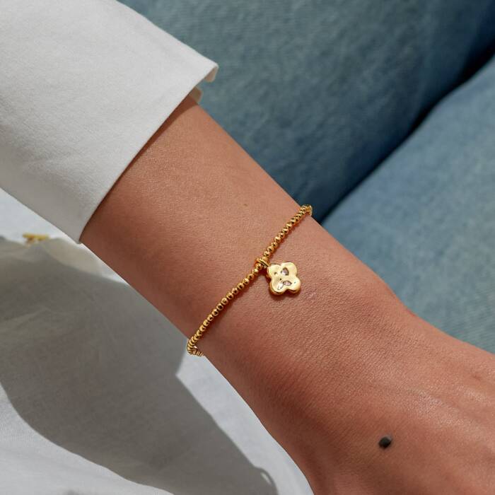 Joma Jewellery Dolce Vita Make Your Own Luck Gold Plated Bracelet