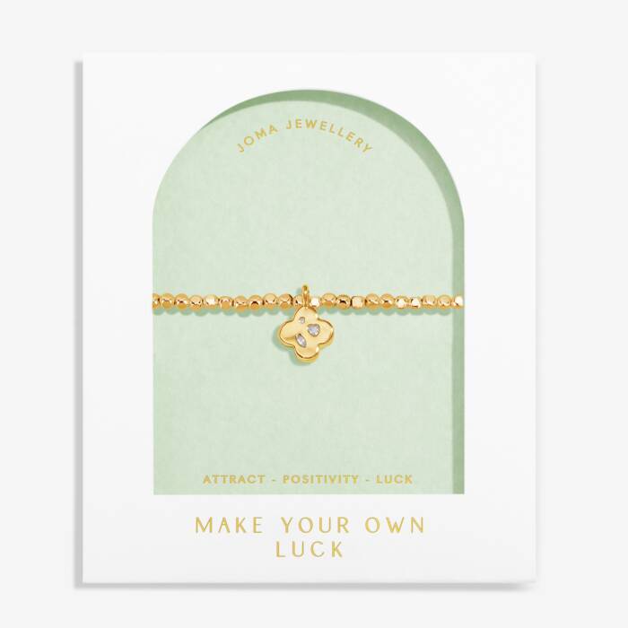 Joma Jewellery Dolce Vita Make Your Own Luck Gold Plated Bracelet