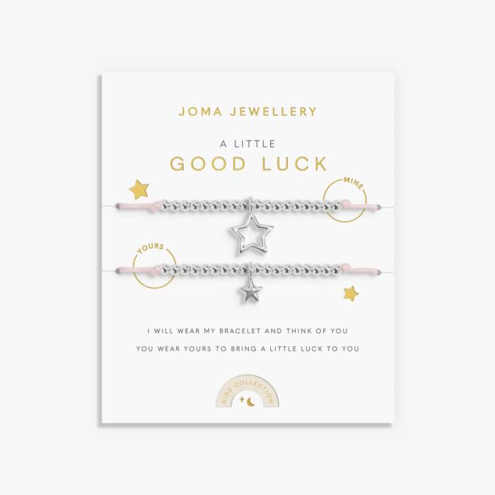 Joma Jewellery Duo A Little Good Luck Silver Plated Two Children's Bracelets