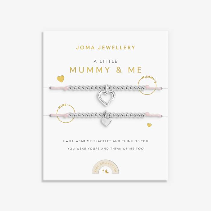 Joma Jewellery Duo A Little Mummy And Me Silver Plated Two Children's Bracelets