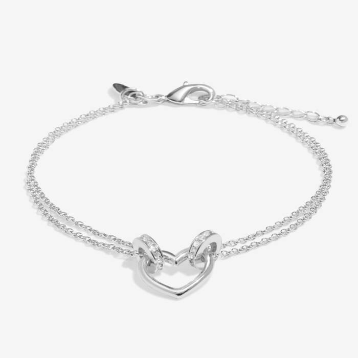 Joma Jewellery Evermore Heart Silver Plated Bracelet