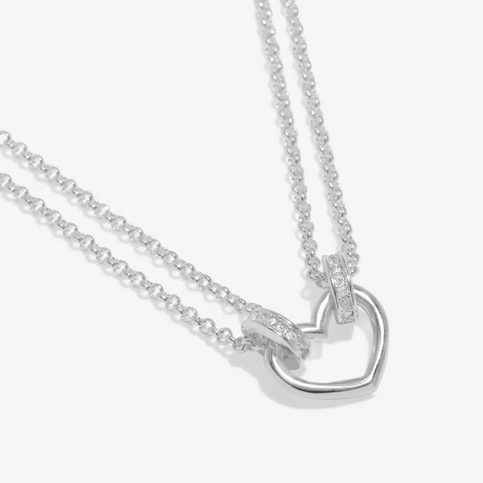 Joma Jewellery Evermore Heart Silver Plated Necklace