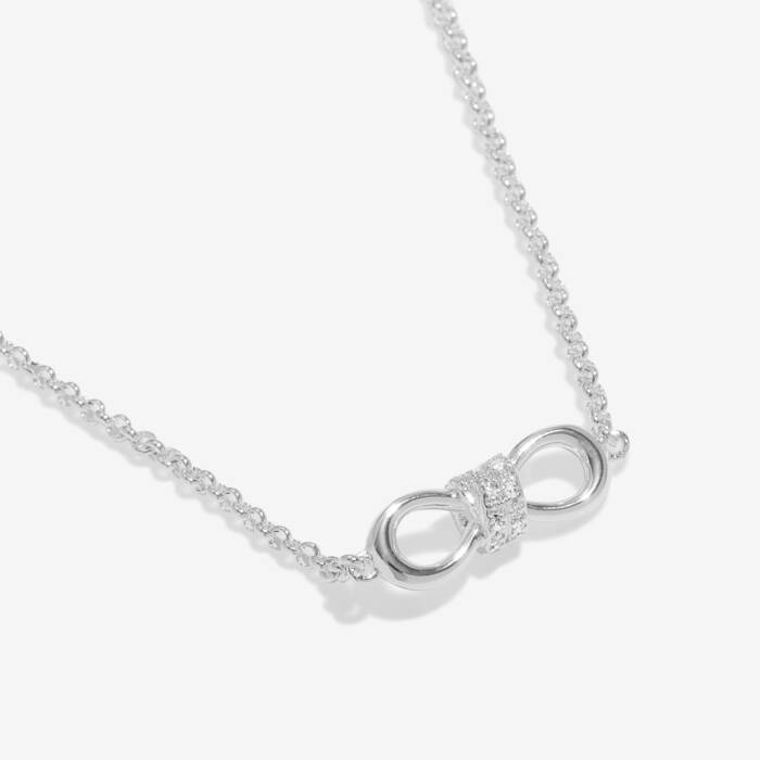 Joma Jewellery Evermore Infinity Knot Silver Plated Necklace