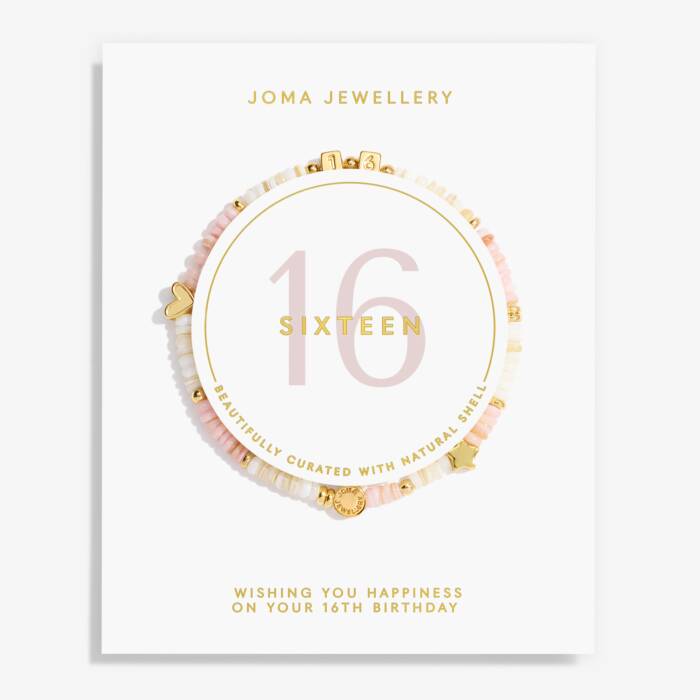 Joma Jewellery Happy Little Moments 16Th Birthday Gold Plated Bracelet