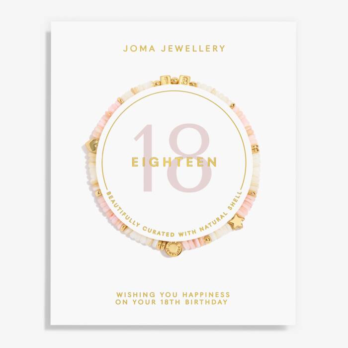 Joma Jewellery Happy Little Moments 18Th Birthday Gold Plated Bracelet