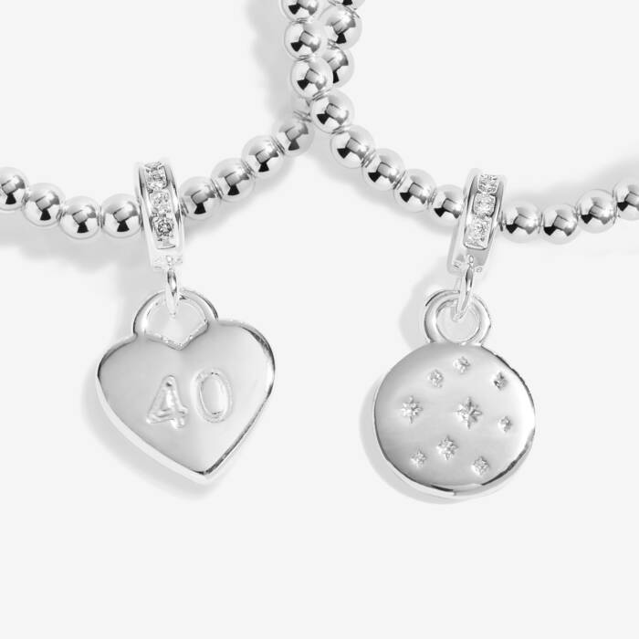 Joma Jewellery Infinity Bracelets 40Th Birthday Silver Plated Linked Bracelets