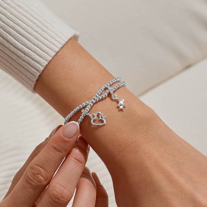 Joma Jewellery Infinity Bracelets Christmas Wishes Silver Plated Linked Bracelets