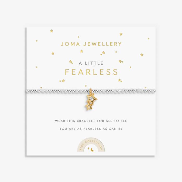 Joma Jewellery Kids A Little Fearless Silver & Gold Plated Children's Bracelet