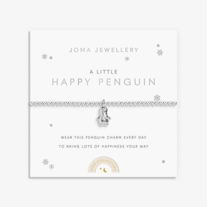 Joma Jewellery Kids A Little Happy Penguin Silver Plated Children's Bracelet