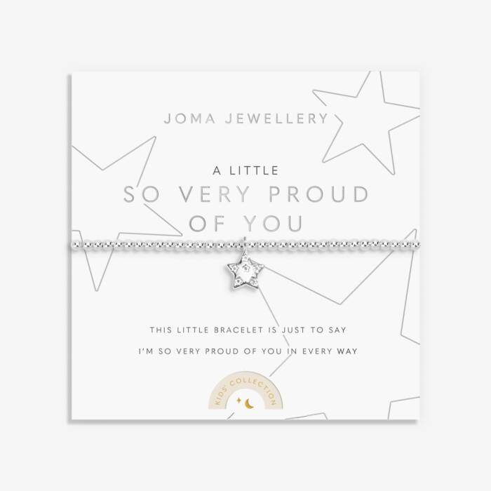 Joma Jewellery Kids A Little So Very Proud Of You Silver Plated Children's Bracelet