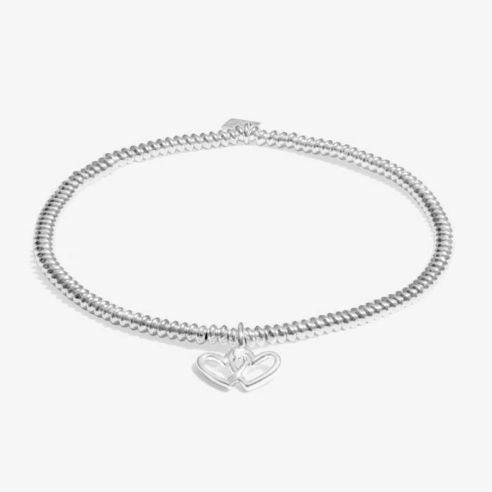 Joma Jewellery Laboratory Grown Diamond A Little Friendship Silver Plated Bracelet