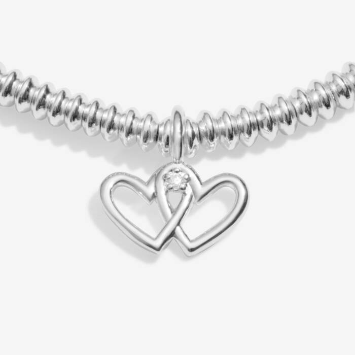Joma Jewellery Laboratory Grown Diamond A Little Friendship Silver Plated Bracelet