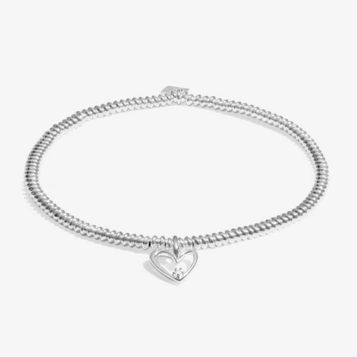 Joma Jewellery Laboratory Grown Diamond A Little Happy Birthday Silver Plated Bracelet