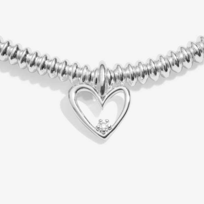 Joma Jewellery Laboratory Grown Diamond A Little Happy Birthday Silver Plated Bracelet