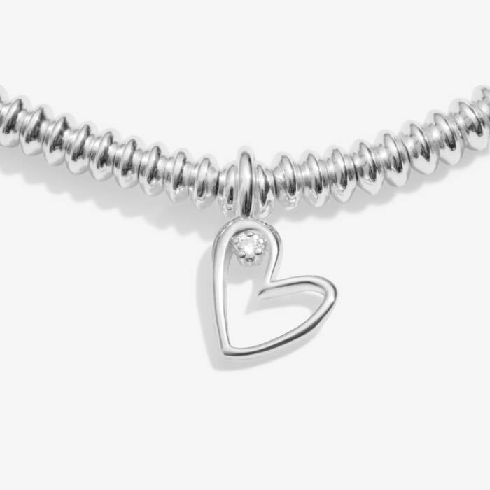 Joma Jewellery Laboratory Grown Diamond A Little With Love Silver Plated Bracelet