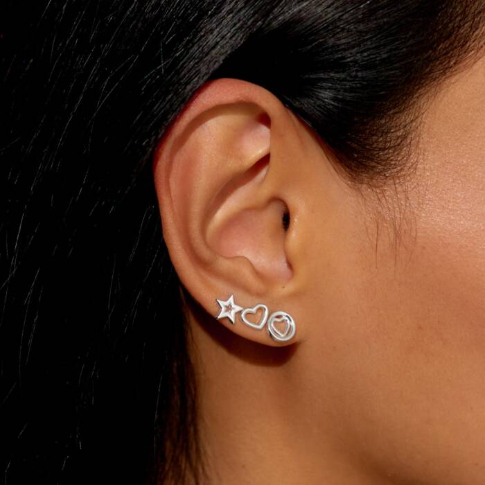 Joma Jewellery Life's A Charm Earrings Auntie Silver Plated Earrings