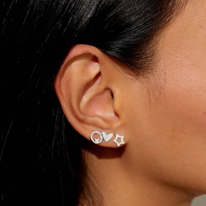 Joma Jewellery Life's A Charm Earrings Sister Silver Plated Earrings