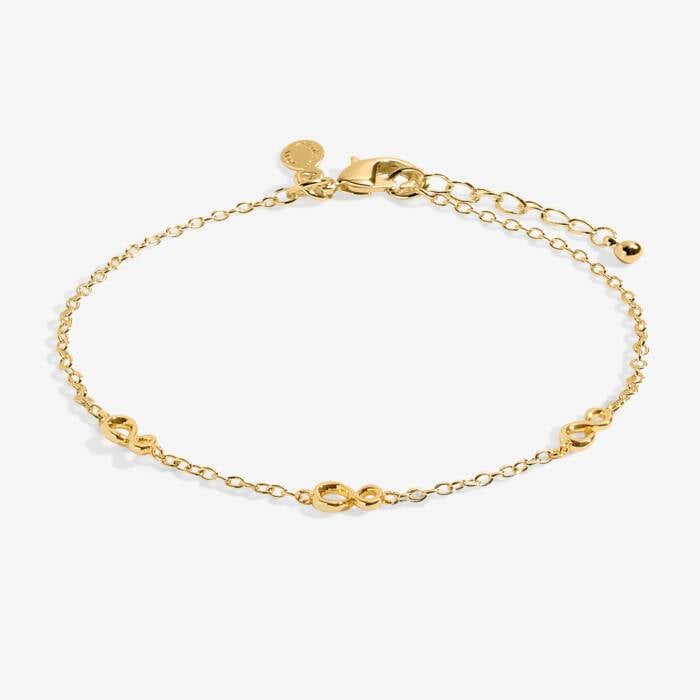 Joma Jewellery Mini Charms Infinity Gold Plated Bracelet